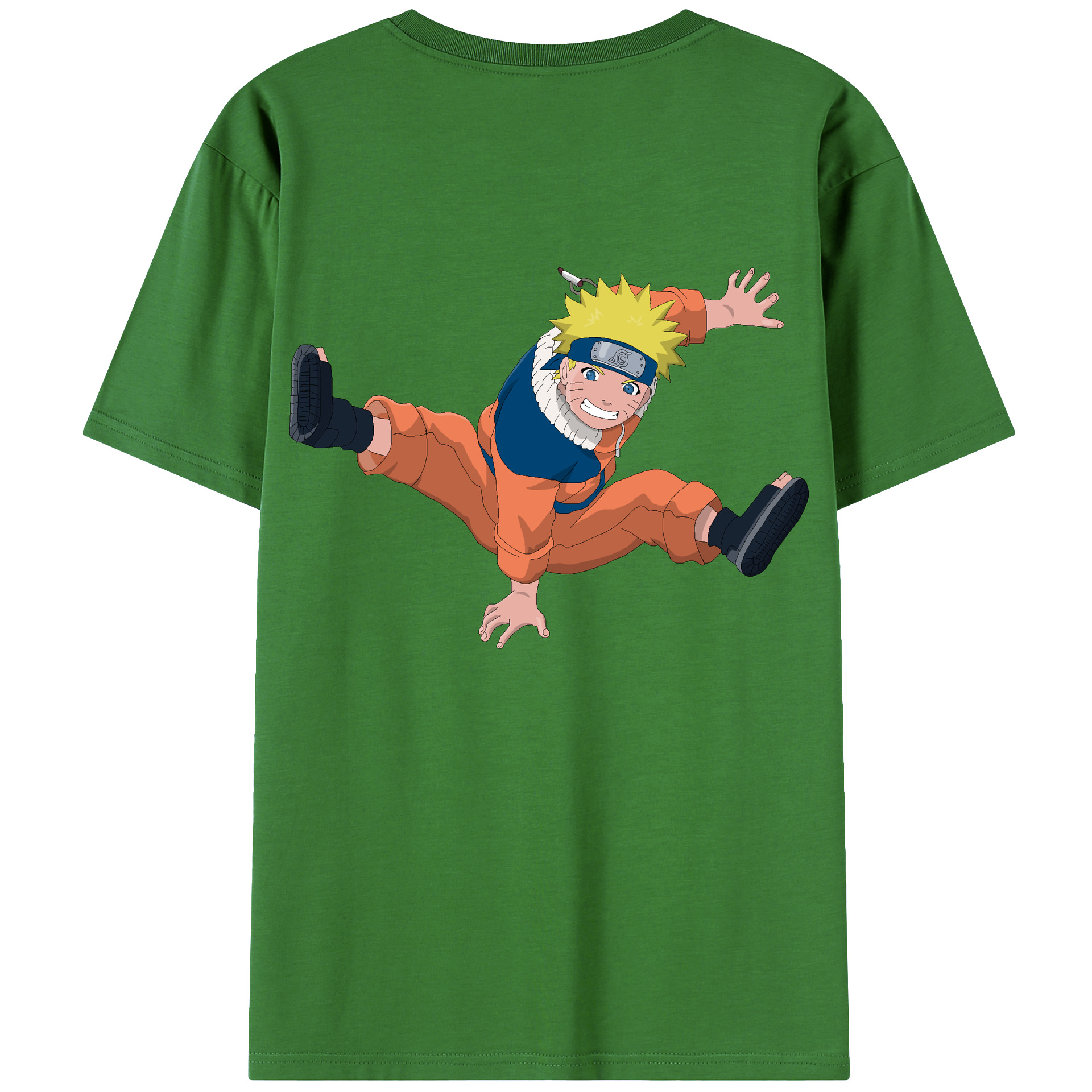 （画像用） NARUTO -ナルト- うずまき ナルト Uzumaki Naruto レディース半袖Tシャツ(バックプリント)